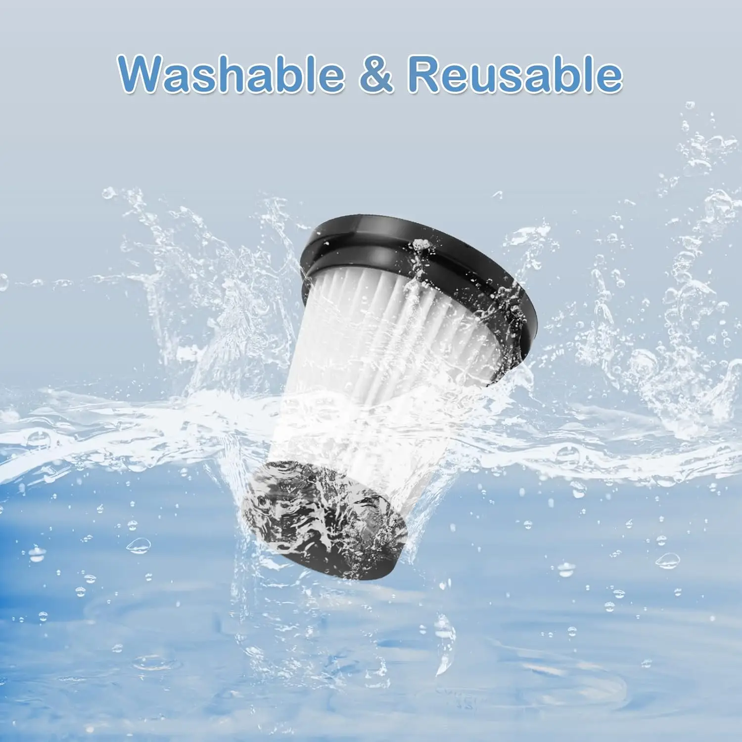 HEPA Filters Replacement Parts for MOOSOO K12 K12 PRO K13 Handheld Cordless Vacuum Cleaner Washable Accessories Filter