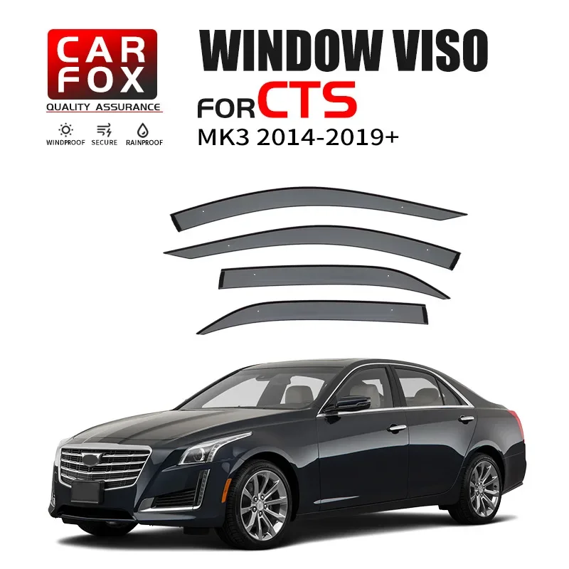 

Автомобильные аксессуары для CADILLAC CTS 2008-2019, оконный козырек, защита от погоды, боковой оконный дефлектор, защитный экран на лобовое стекло автомобиля