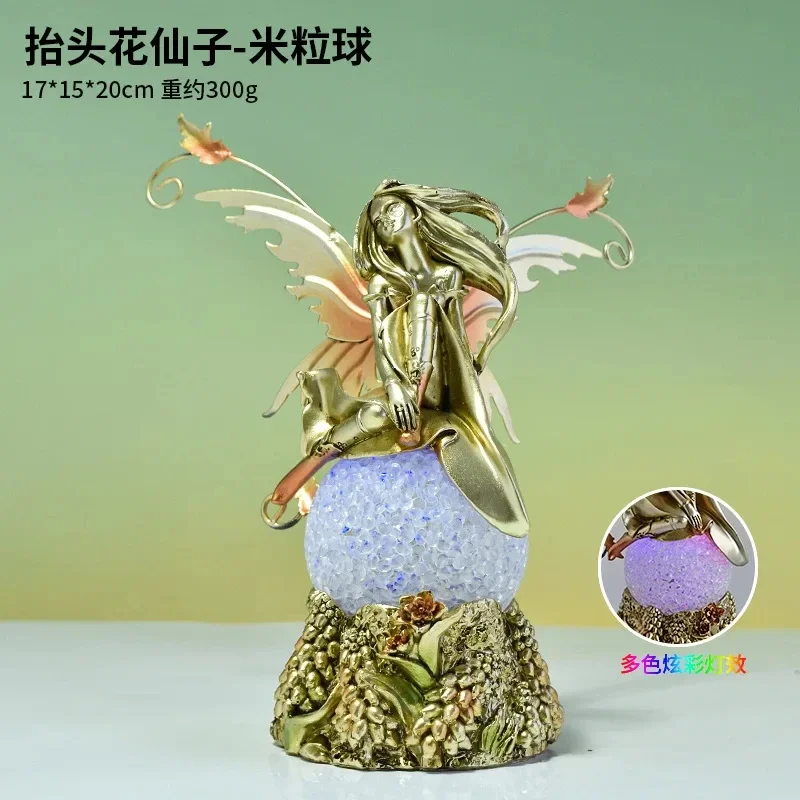 

Hot selling Nordic mythological style flower fairy resin craft ornaments, living room, office decoration, holiday gifts