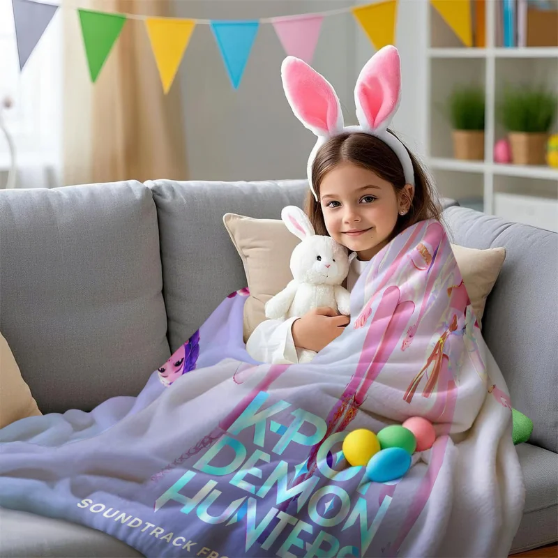 K-Pop Demon Hunters Flannel Blanket 6