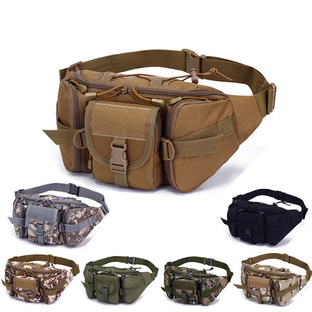 Men Military 1000d Nylon Waist Fanny Pack Waterproof Tactical Sport