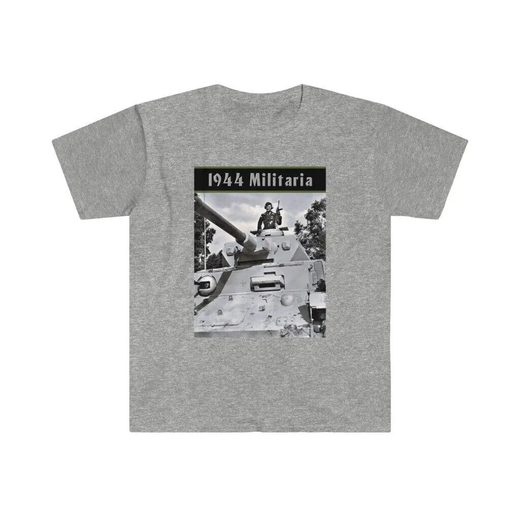 1944 Militaria Elite Panzer Iv Con T-Shirt Unisex Softstyle Mp40
