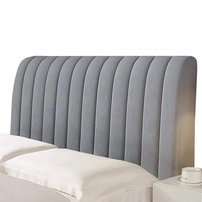 Luxury Velvet Bed Headboard Cover Soild Color All Inclusive Bed Backrest Covers Soft Anti-Dust Thicken Head Back Protector
