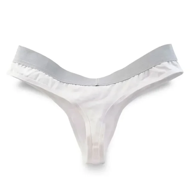 Sexy Men's Thongs Cotton Letter Underwear Bulge Pouch Briefs Low Waist Elastic Hip Lifting Underwear Pump Man Brazilian Thong - Image 4