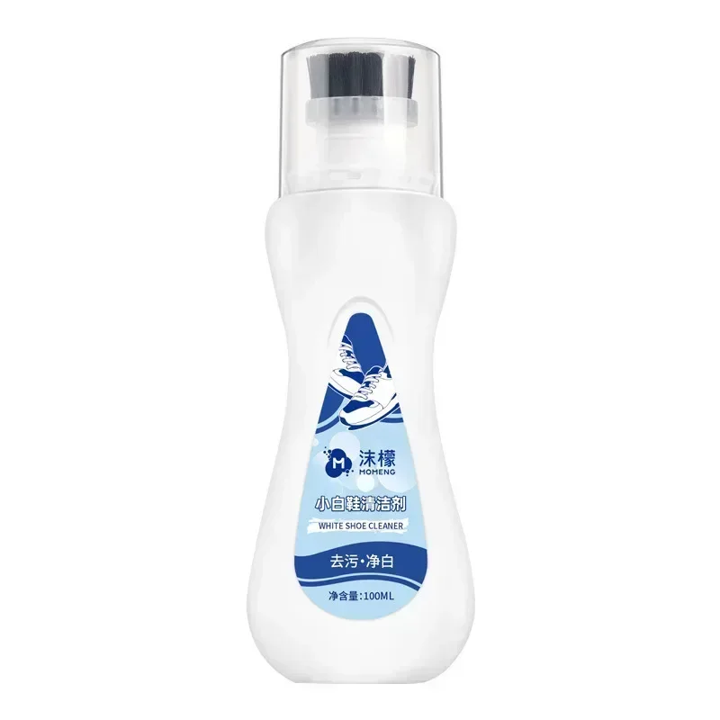 100ml White shoes cleaning whitening artifact with brush head powerfully removes stubborn stain household yellow decontamination