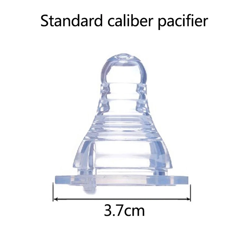Natural Flexible Soft Silicone Pacifier Nipple Replacement Feeding Milk Bottle