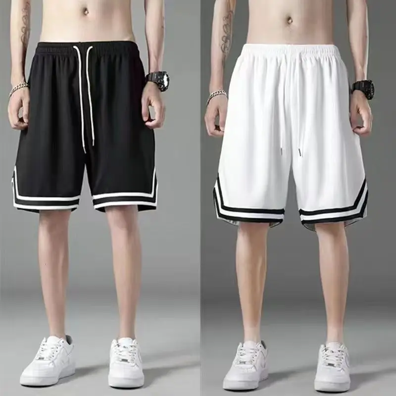 Summer New Men's Sports Basketball Shorts Mesh Quick Dry Gym Shorts for Comfortable Fitness Joggers Casual Breathable Short Pant 3