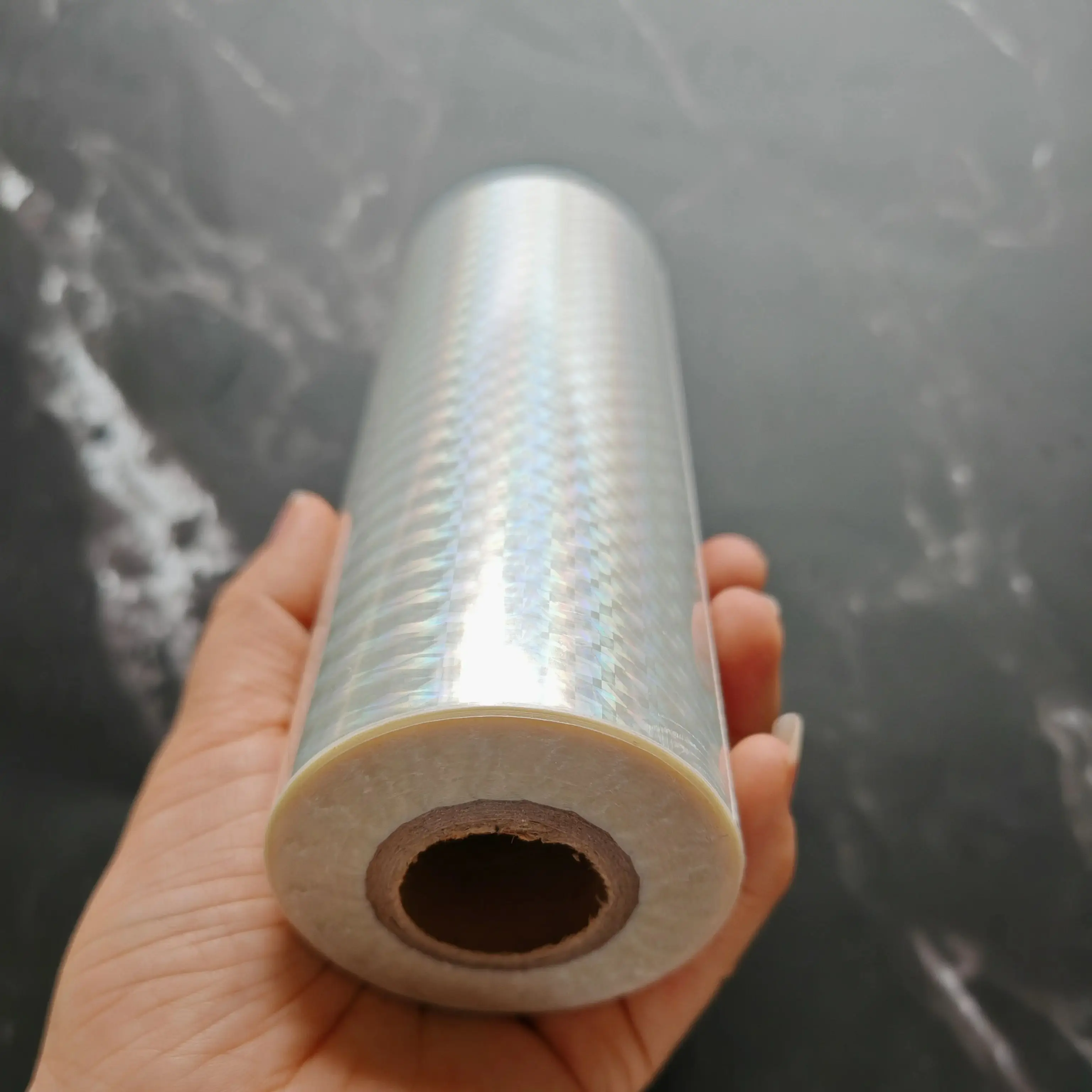 ? ? 핫 투명 소형 사각형 포일 종이 스탬핑 필름 16cm 폭 120M 길이 DIY 미니 라미네이터로 만드는 아름다운 컬러 카드