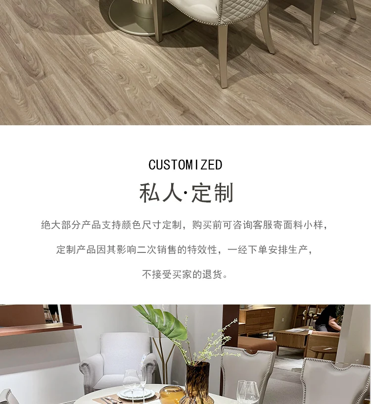 Description Picture 4 of itemNon Slip Unique Table Chairs Modern Wooden White Nordic Luxury Dining Table Space Saving Design Mesa De Jantar Home Furniture