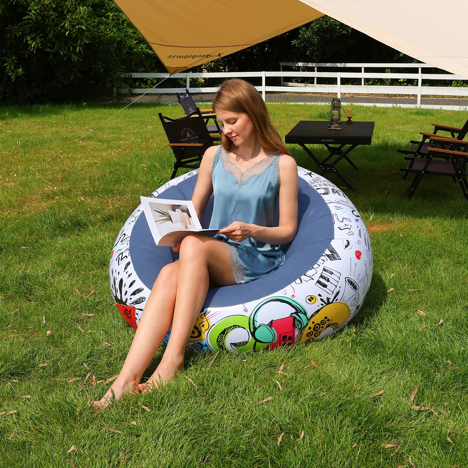 1PC Thickened Inflatable Lazy Sofa Lounge Chair – Perfect for