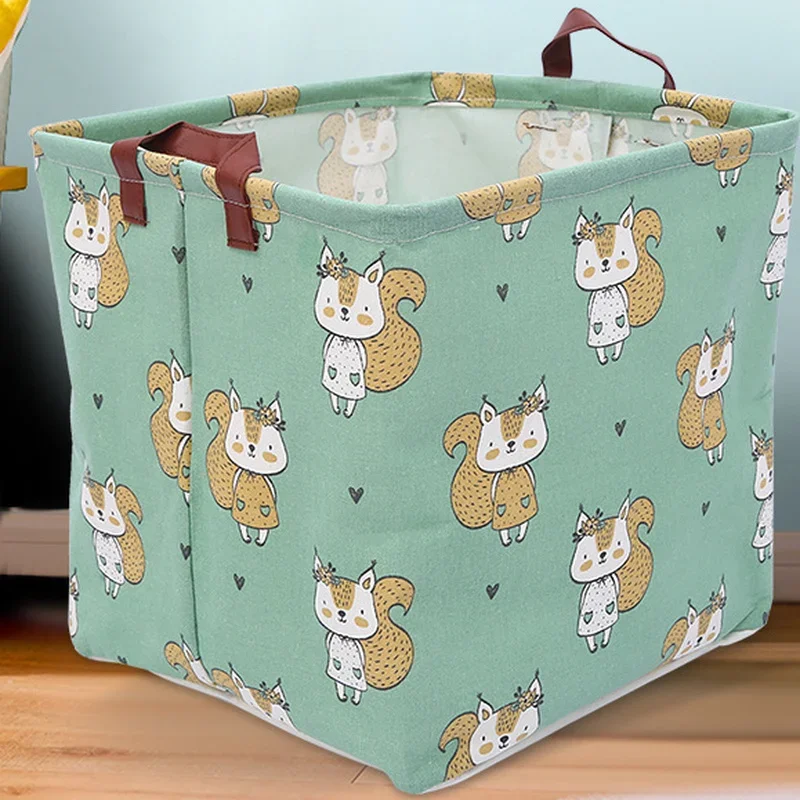 Cube Folding Fabric Storage Basket Closet Organizador Clothes Storage Boxes Home Office Shelf Organizers for Kids Toys Organizer 3