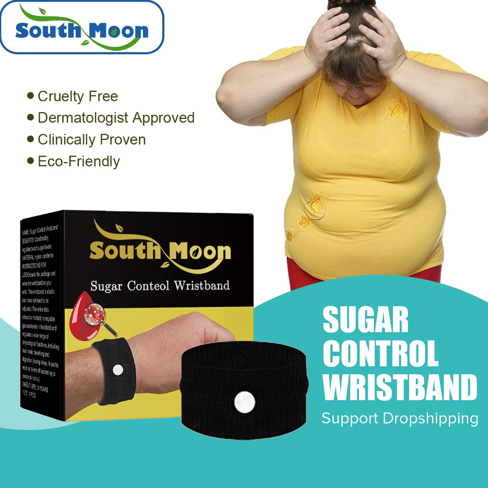 SouthMoonSugarControlWristbandTendonSheathHealthCareCureBlood