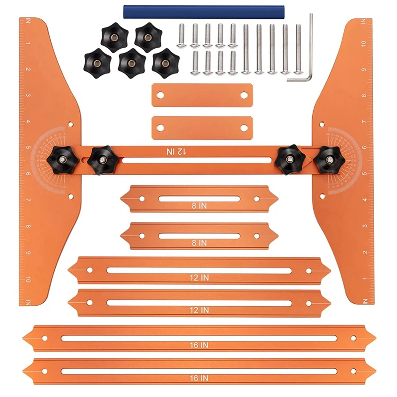 

1Set Stair Tread Template Tool Stair Tread Gauge For Accurately Measuring Angle And Length,For Stairs,Risers,Partition