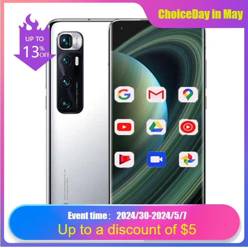 

Original Xiaomi 10 Ultra Smarphone 5G Cellphone Mi Qualcomm Snapdragon 865 48 MP Camera 4500mAh Battery MIUI 12 Gloabl Rom