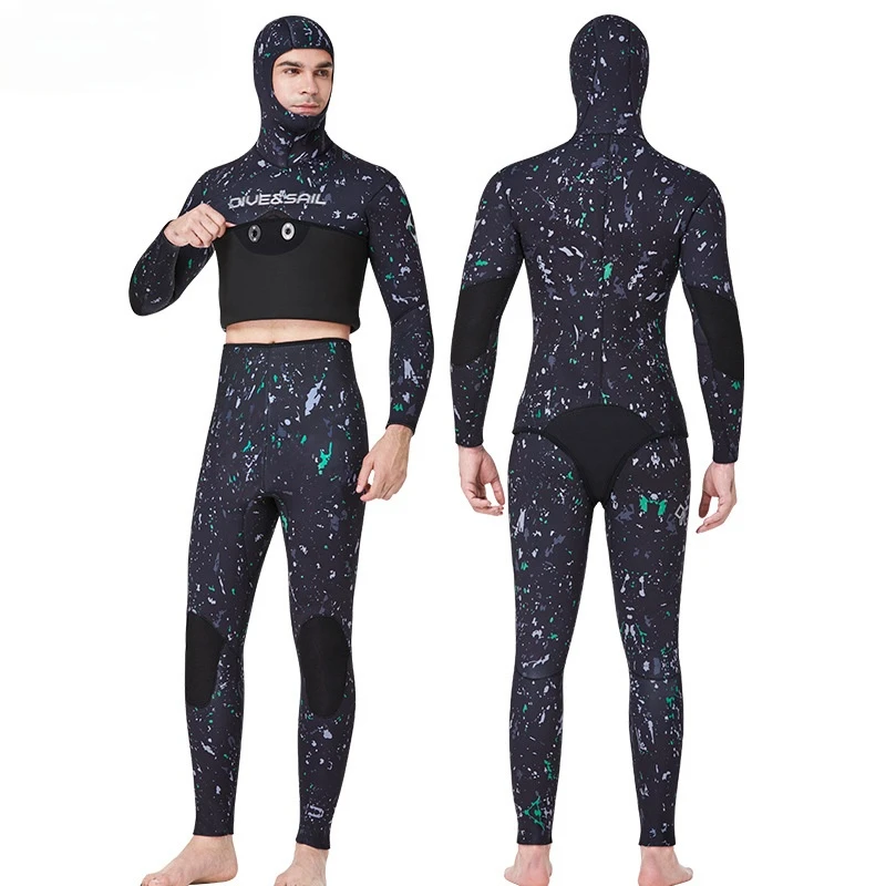 Spearfishing Wetsuits Men 3MM 5MM 7MM Neoprene CR 2-Pieces