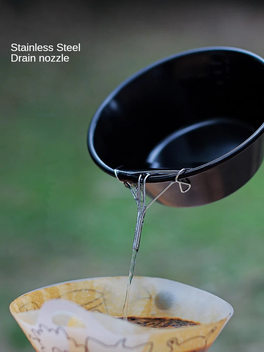 304 Stainless Steel Water Guide Frame Camping Tools Cup Drain Nozzle for Snow Bowl Brew Coffee Outdoor Hiking Portable camping water frame