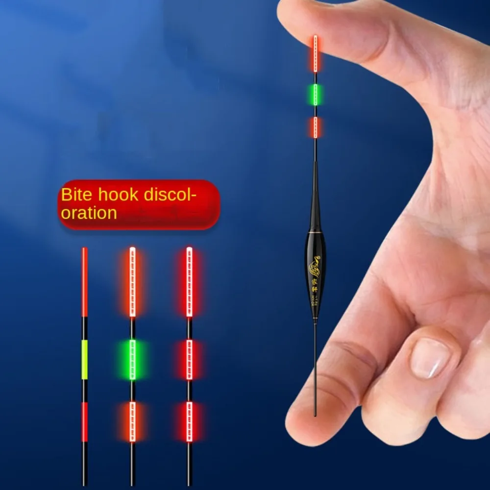 Bouée électronique indicateur de touche pour pêche de nuit avec tube coulissant et éclairage LED