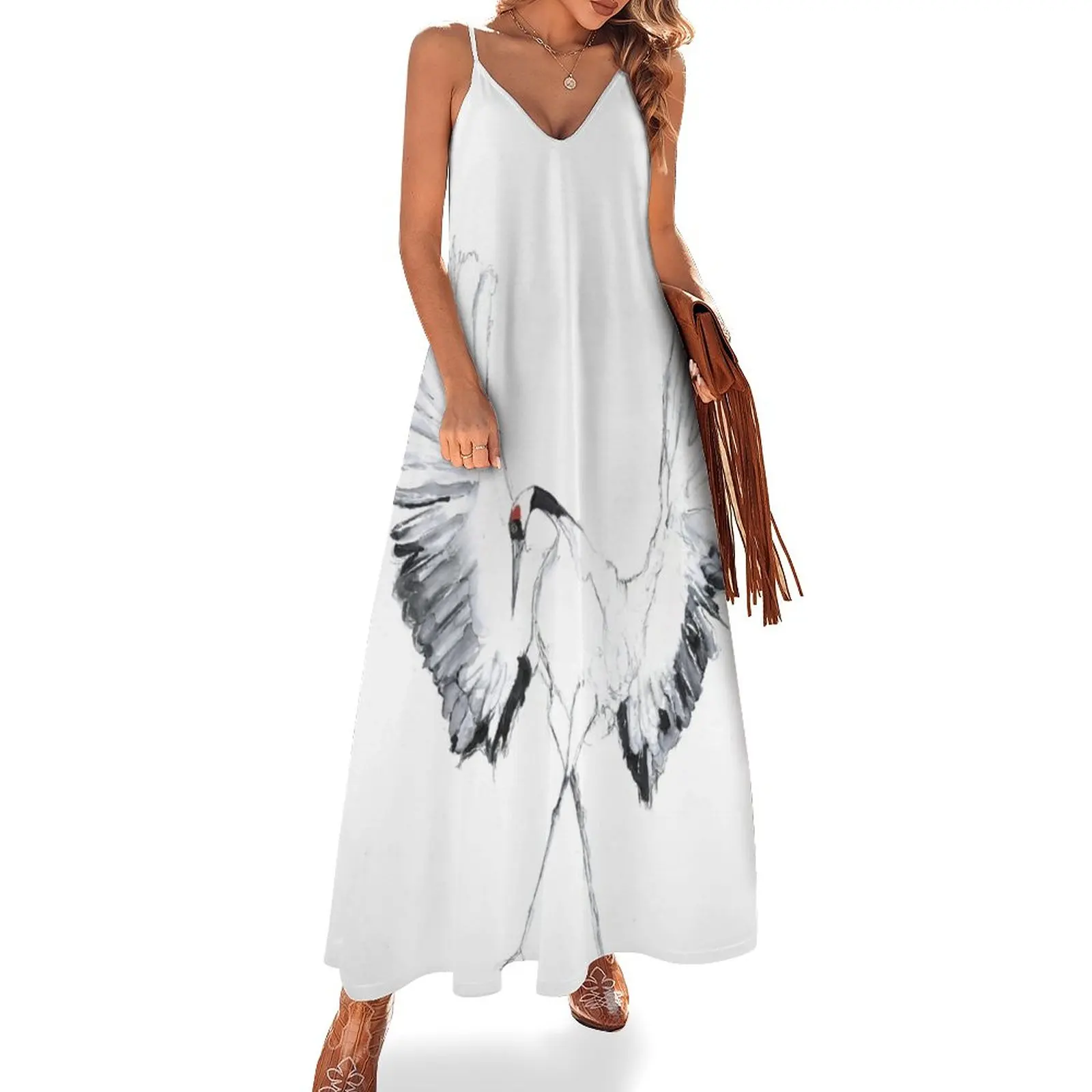 

Sandhill Crane Sleeveless Dress dresses for special events elegant guest wedding dress