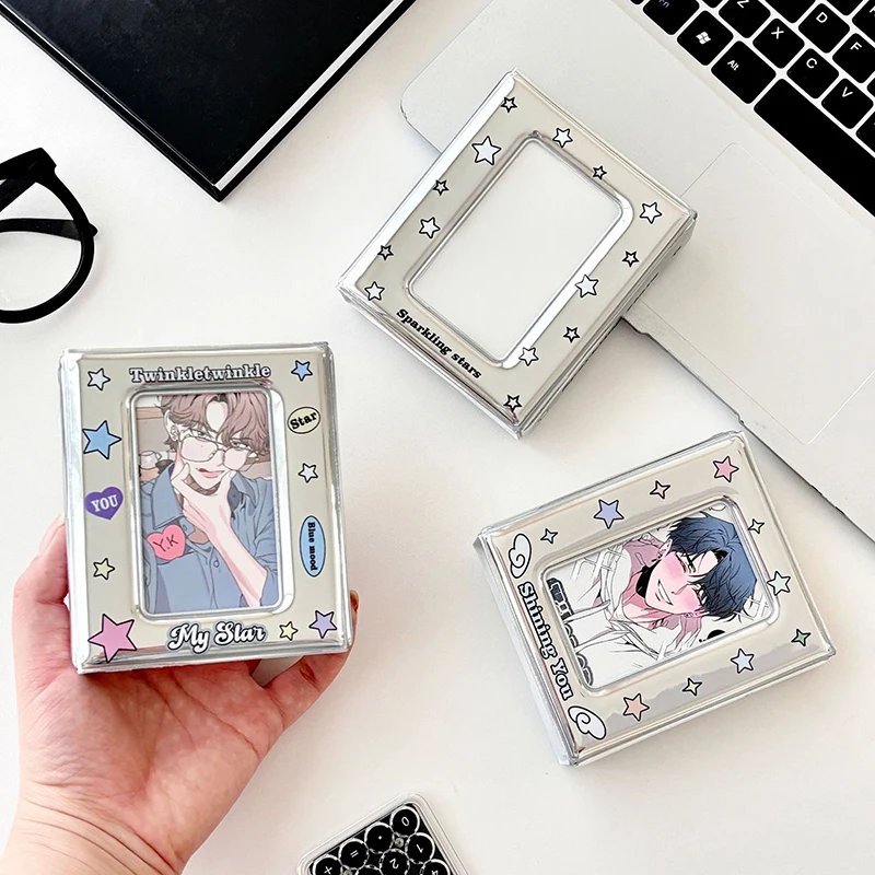 3 Inch Card Organizer Card Book Postcard Storage Book Idol Mini Photo Double Sided Photocards Holder Collector Binder