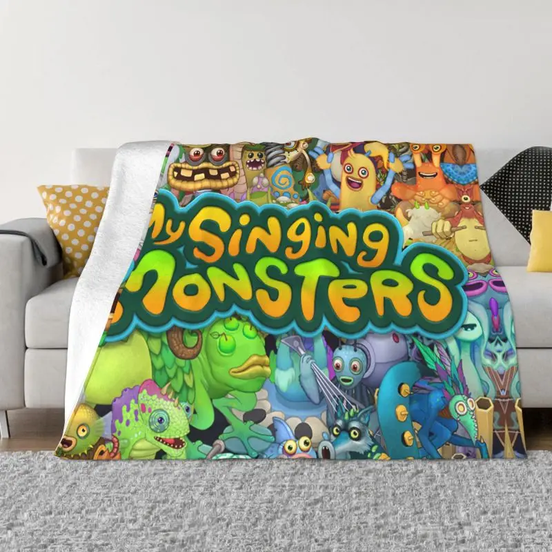 MySingingMonstersBlanket3DPrintSoftFlannelFleeceWarmVideo
