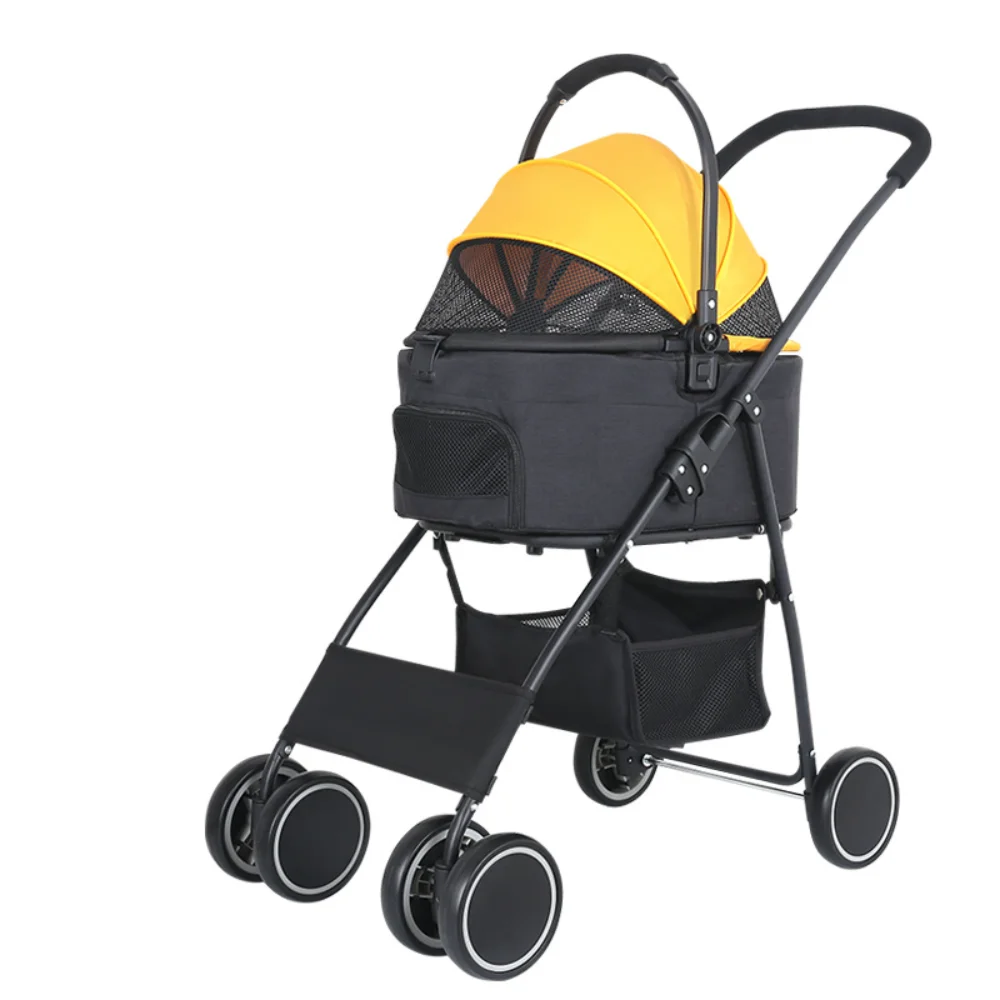 

Pet Cat Stroller Dog Carrier Transportation for Car Travel Pet Cushion Outdoor Travel Walking Detachable Foldable Dog Trolley