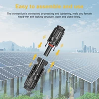 Dernières 5 paires/lot connecteur solaire mâle et femelle, connecteur de panneau solaire utilisé pour le câble solaire 2.5 mm2 4 mm2 6 mm2 4