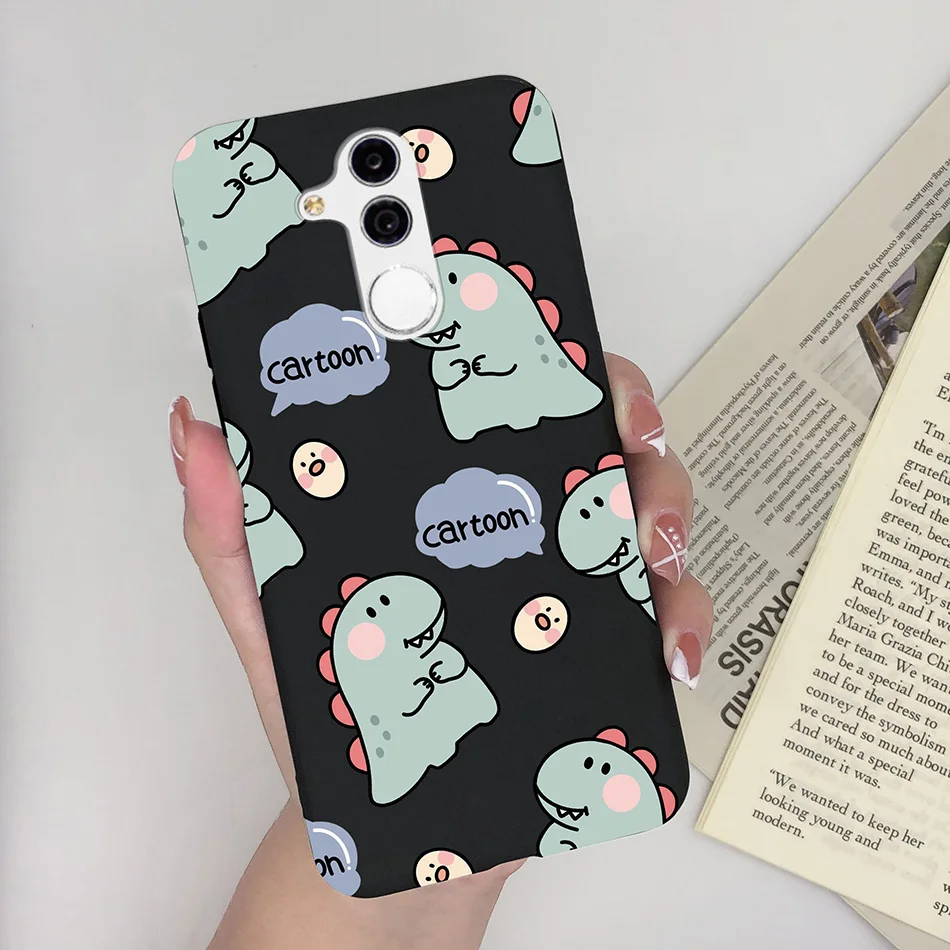 Cute Dinosaur Heart Soft Silicone Shockproof Matte Phone Case - Berry Red