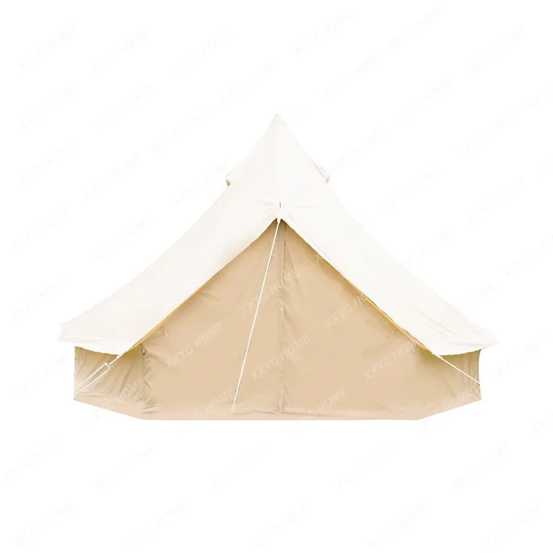 

Outdoor Camp Pyramid Tent Camping Large Rainproof Bell-Shape Tent