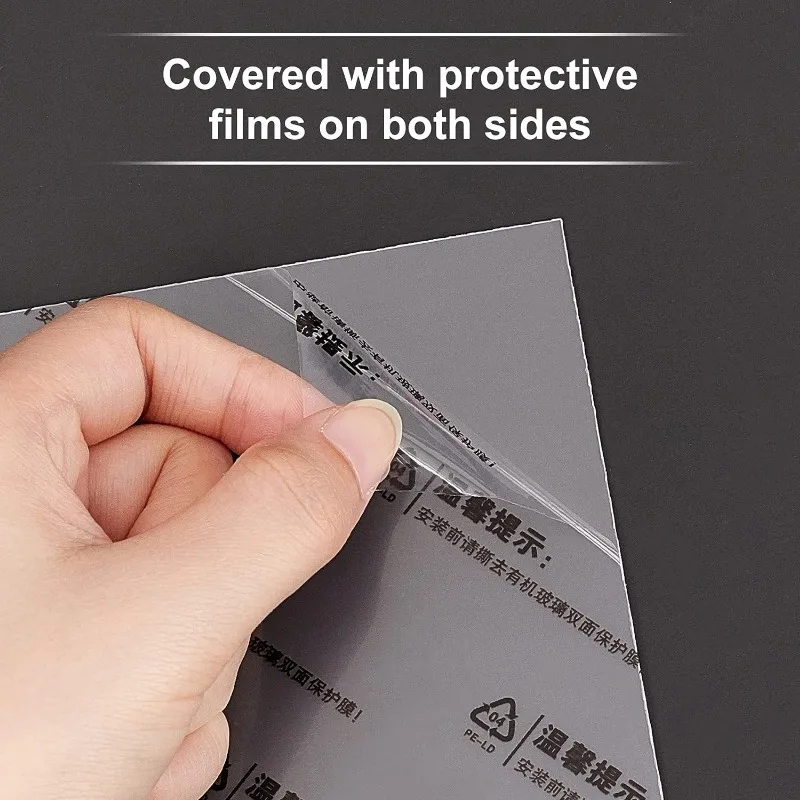 Plexiglass Picture Frame 30 Sheets 0.4mm 5x3 Inch Replacement Transparent Acrylic Sheet for Photo Frame and Projects Display photo frame,art frames