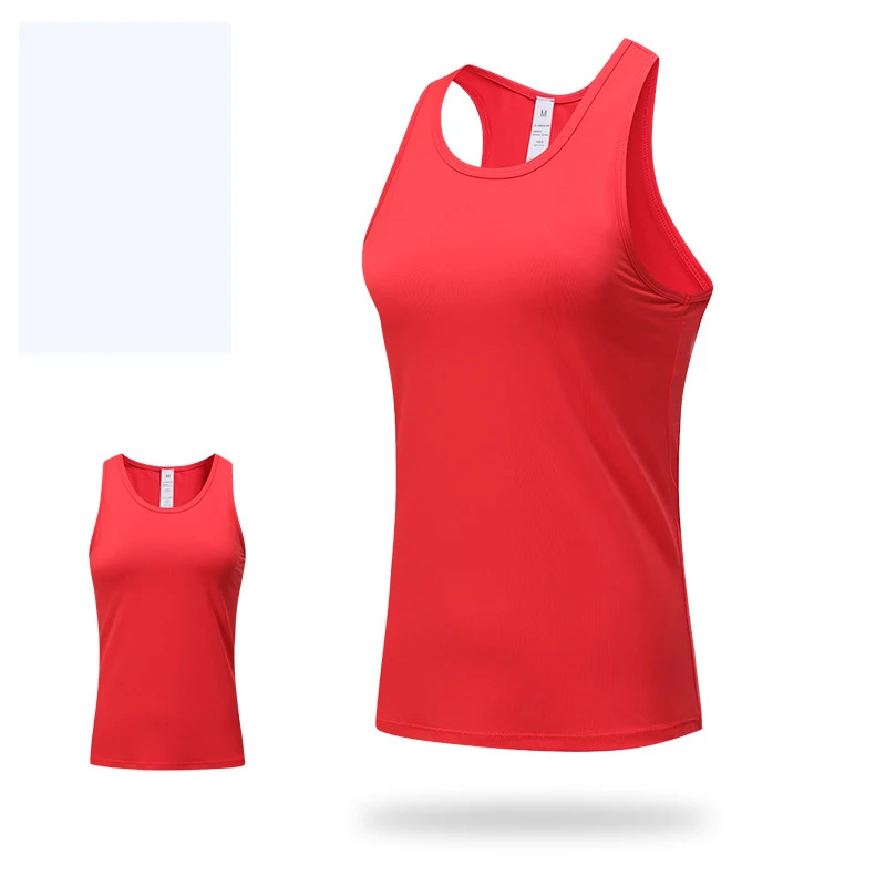 Summer Women Tight Yoga Vest High Elastic Solid Soft Breathable Sports Back Bottoming Underwear Running Slim Tank Top Outerwear 6