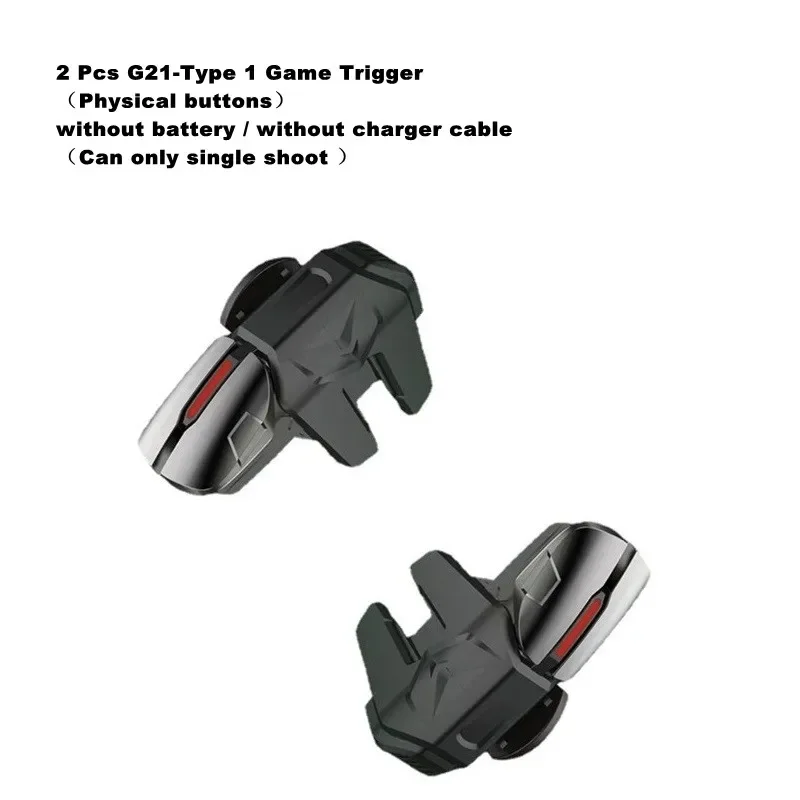 thumbnail image 1 of Controlador de gatillo de juego para teléfono móvil portátil G22 para PUBG, botón de aleación L1R1 para disparo de objetivo, accesorios para juegos IOS y Android, 1 of 5