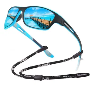 Роскошные поляризационные спортивные солнцезащитные очки с цепочкой для мужчин и женщин антибликовые солнцезащитные очки для рыбалки и пешего туризма брендовые дизайнерские очки UV400