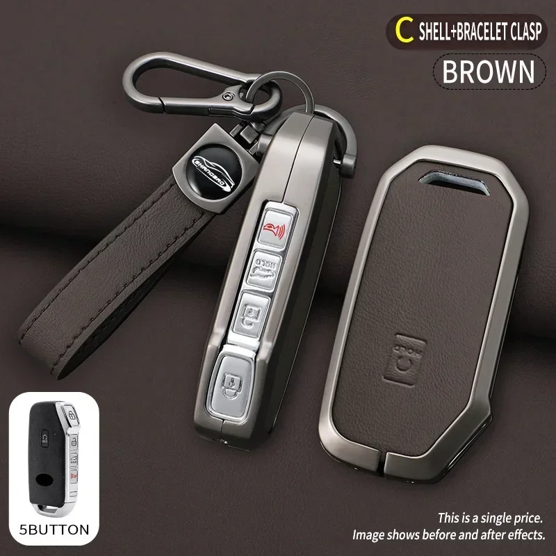 Coque de protection pour clé de voiture, étui souple doré pour Kia Sportage 2023 Kia Ray Sorento Soul Telluride Cerato 2020 K5 K8 2022