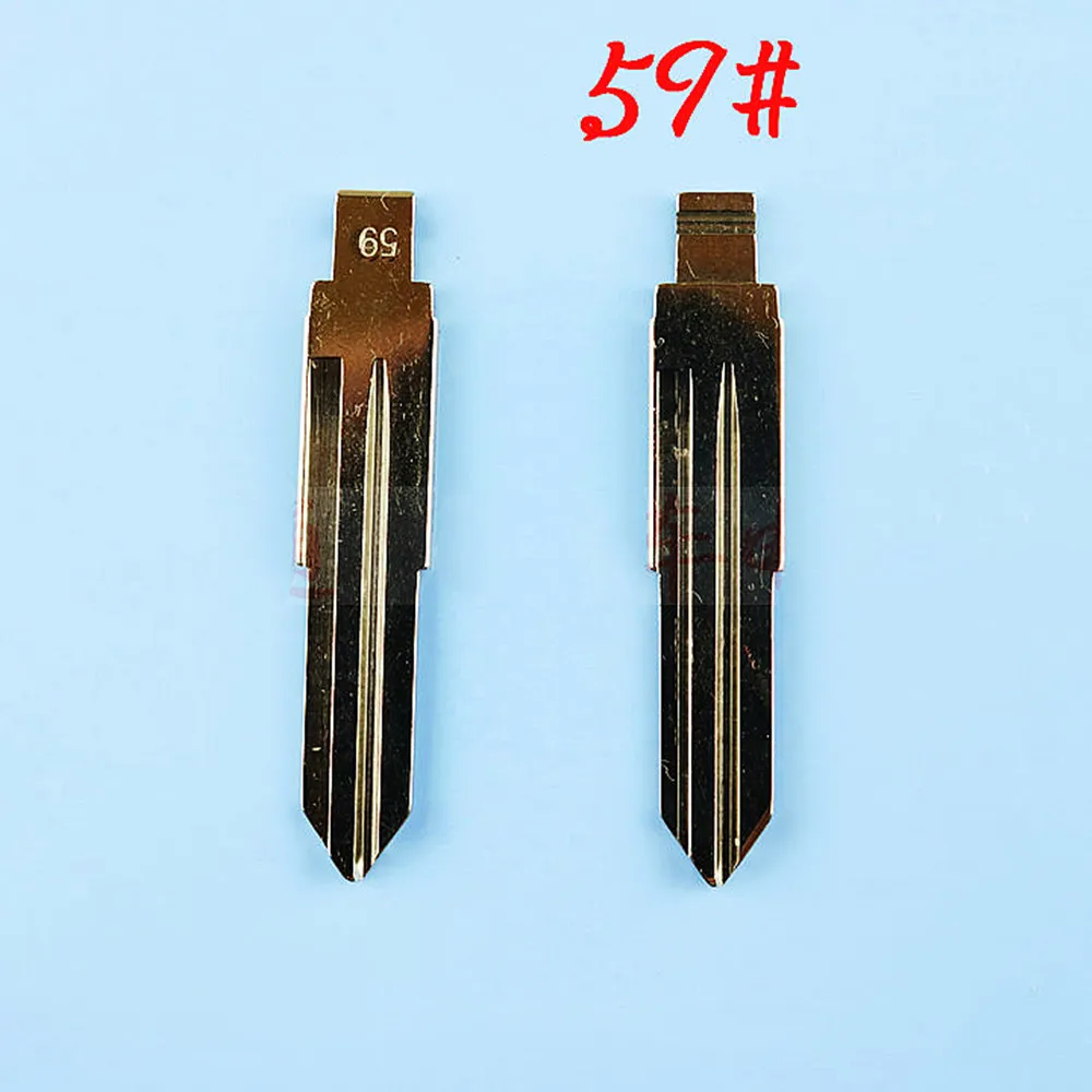 Keychannel 10PCS/LOT #59 Car Key Blade KD Key Blade Replacement Flip Remote Blank for Chery A1 Blank Locksmith Tool keychannel 2 3 5 10pcs t5 transponder id11 12 13 20 car key chip locksmith tool ceramic immo remote chip t5 copy chip for honda