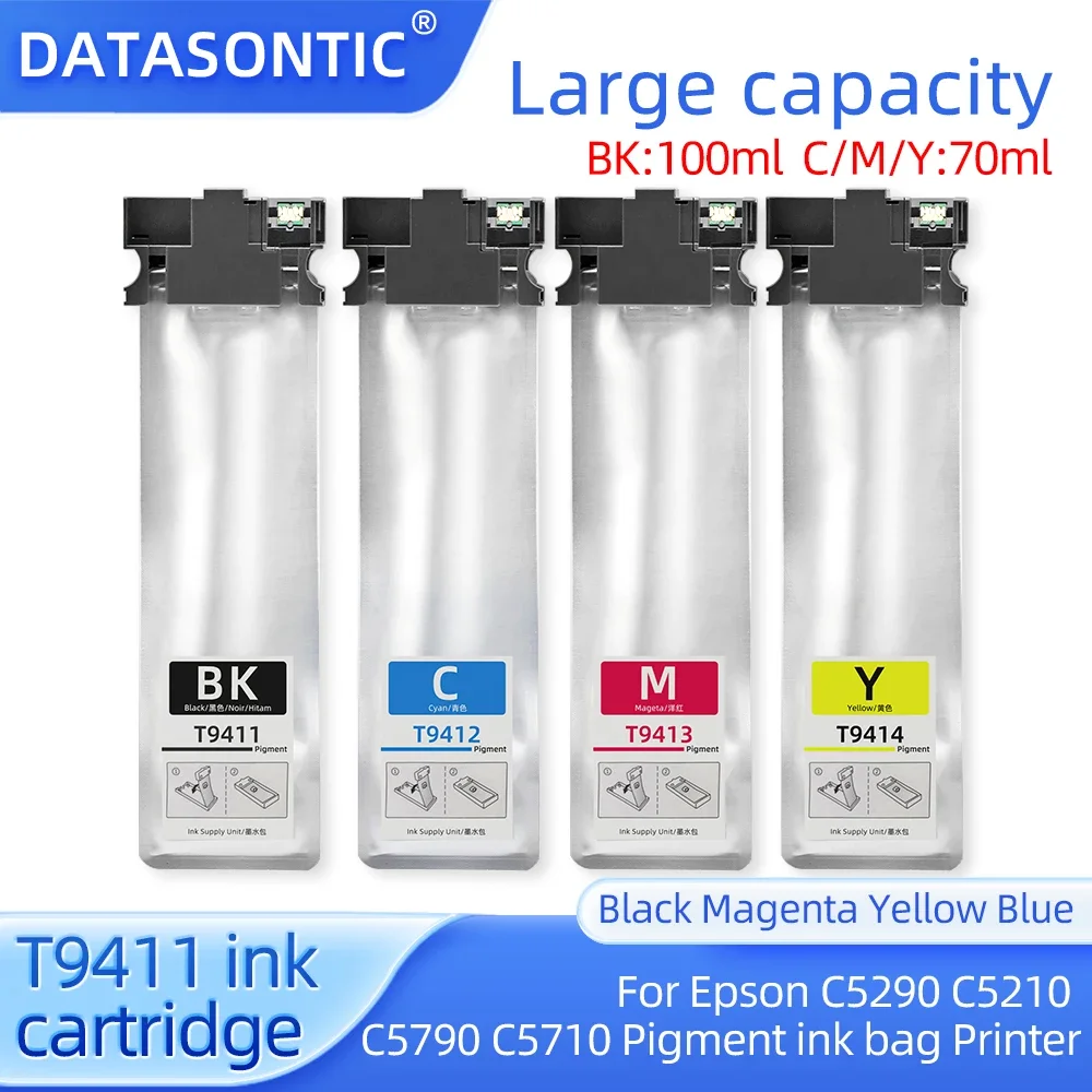 

Чернильный картридж T9411 T9412 T9413 T9414 R04X с пигментом для Epson Staff Pro WF-C5290 C5790 C5710, картридж с принтом