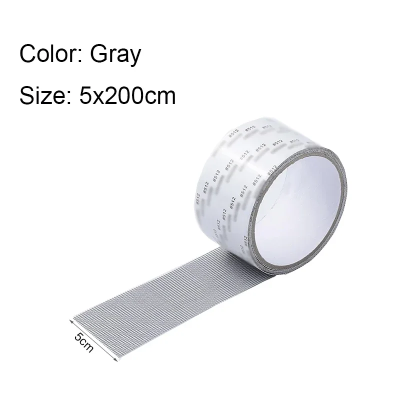 סרט תיקון רשת יתושים לחלון בעל דבק עצמי תיקון מסך חלון נגד חרקים רשת זבובים שבורים