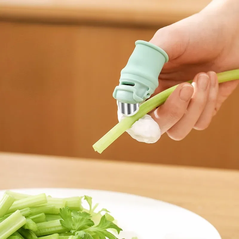 Kitchen Picking Thumb Knife Finger Guard Knife Protect Thumb Finger Sleeve Tool （With 20 Cuffs）