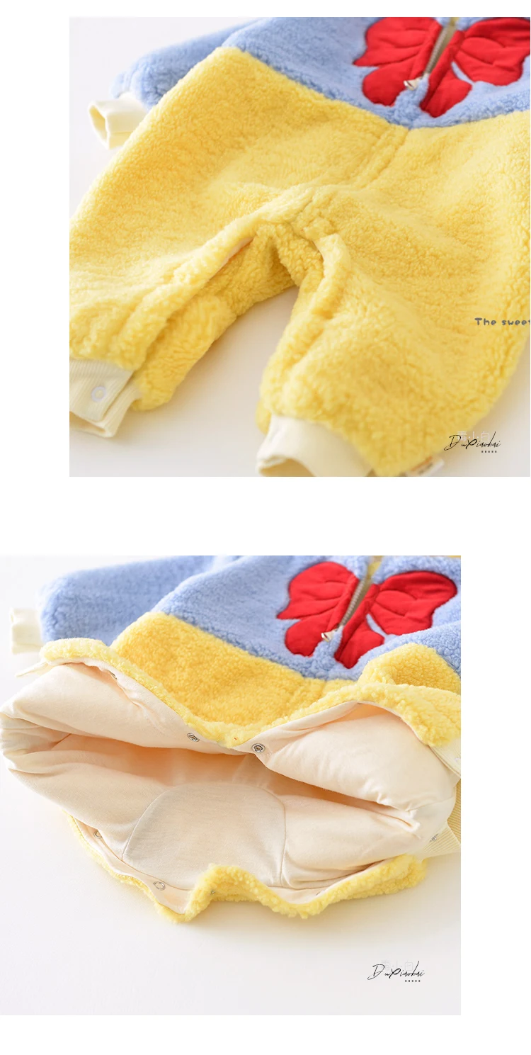 Baby Girl Clothes Princess Romper Autumn Winter Coat Thick Warm Coat Girl Wool Sweater Pearl Princess Kids Cute