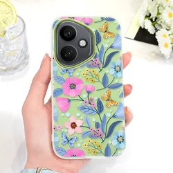 Miss Pattern Candy Colored Phone Case Cover - Honor X6d 5G (Grass Green)