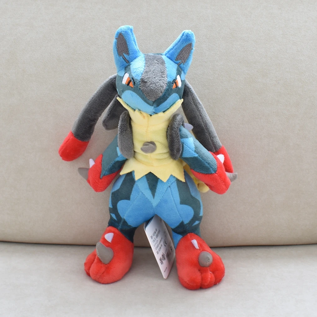 

Симпатичная плюшевая игрушка Мега люкарио, 26 см, мягкая мультяшная Аниме Кукла, Покемон, кавайная плюшевая игрушка в японском стиле, рождественские подарки для девочки