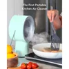 Wired Portable Kitchen Exhaust Fan | Range Hood with 5 Activated Charcoal Air Filters & Stainless-steel Oil Filter，Easy to Clean 2