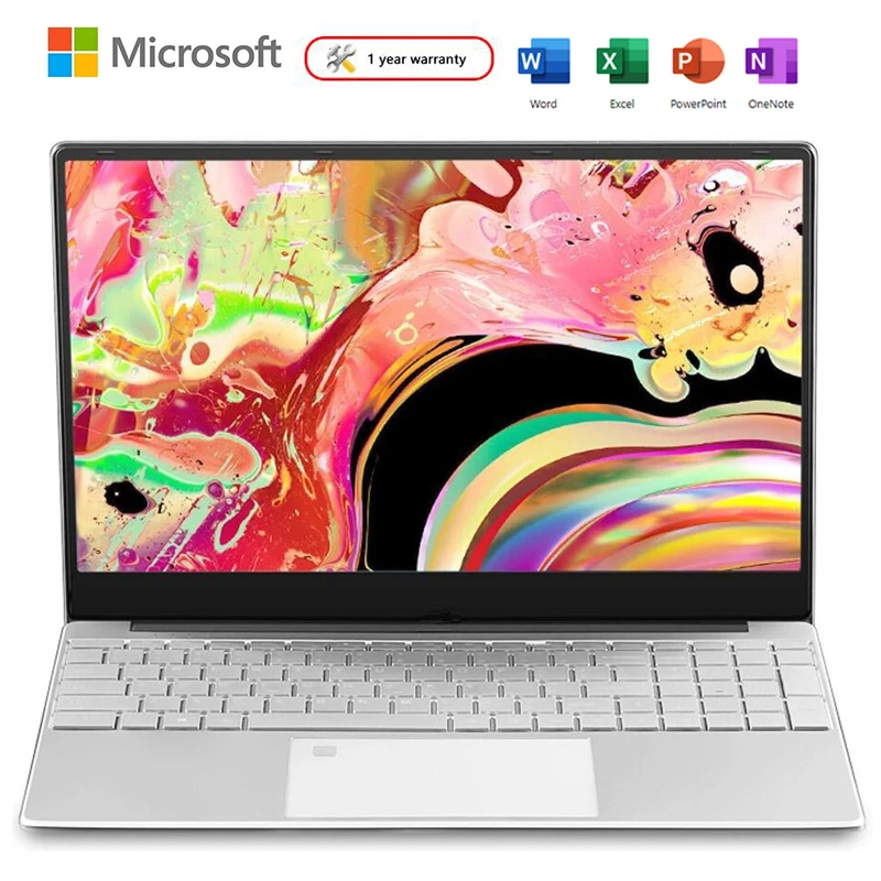 15.6 inch Windows 10 Pro 1920*1080 Laptop computers intel Celeron J4105 12GB RAM 128GB/256GB/512GB/1TB SSD HDMI Notebook Netbook ultra slim notebook