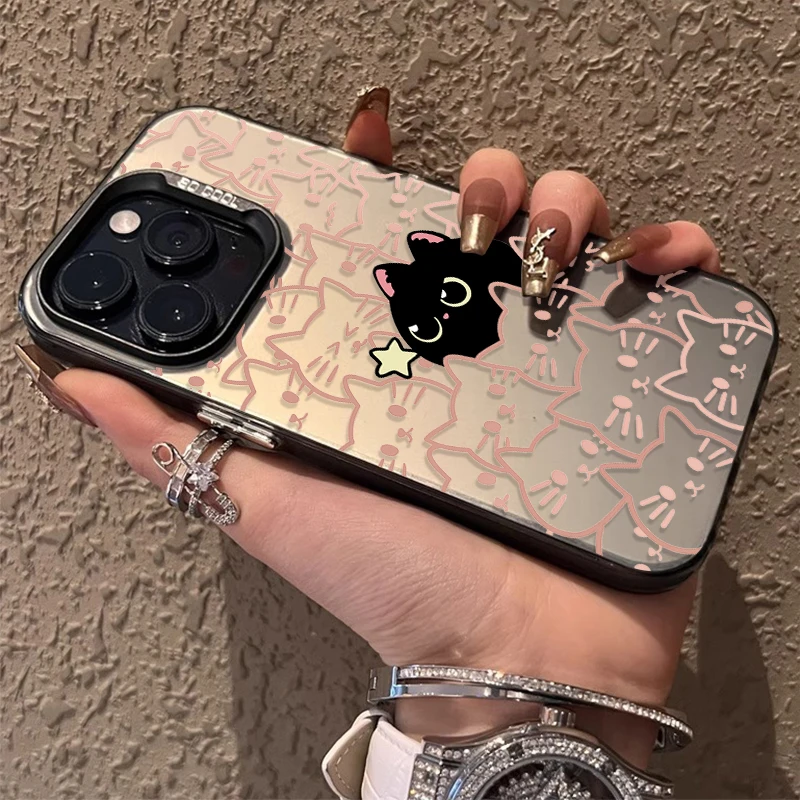 Creative Cute Stacked Cat Hard Phone Case Cover