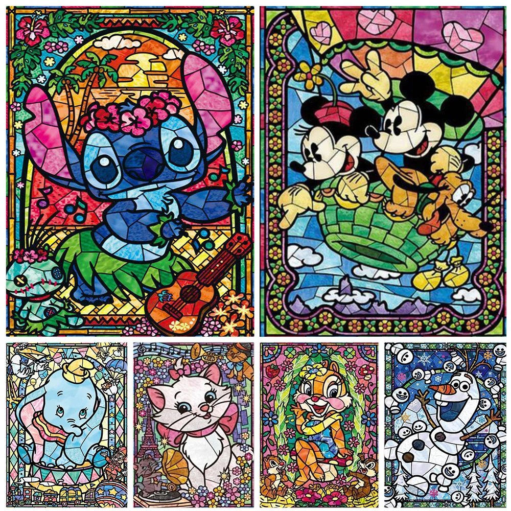 Disney 5D Diamond Painting Cartoon Characters Set Hobby Art Full Round Embroidery Mosaic Picture Of Rhinestones Craft Home Decor