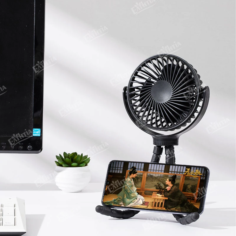 Ventilateur de Poussette Pliable Rechargeable par USB 1200mAh