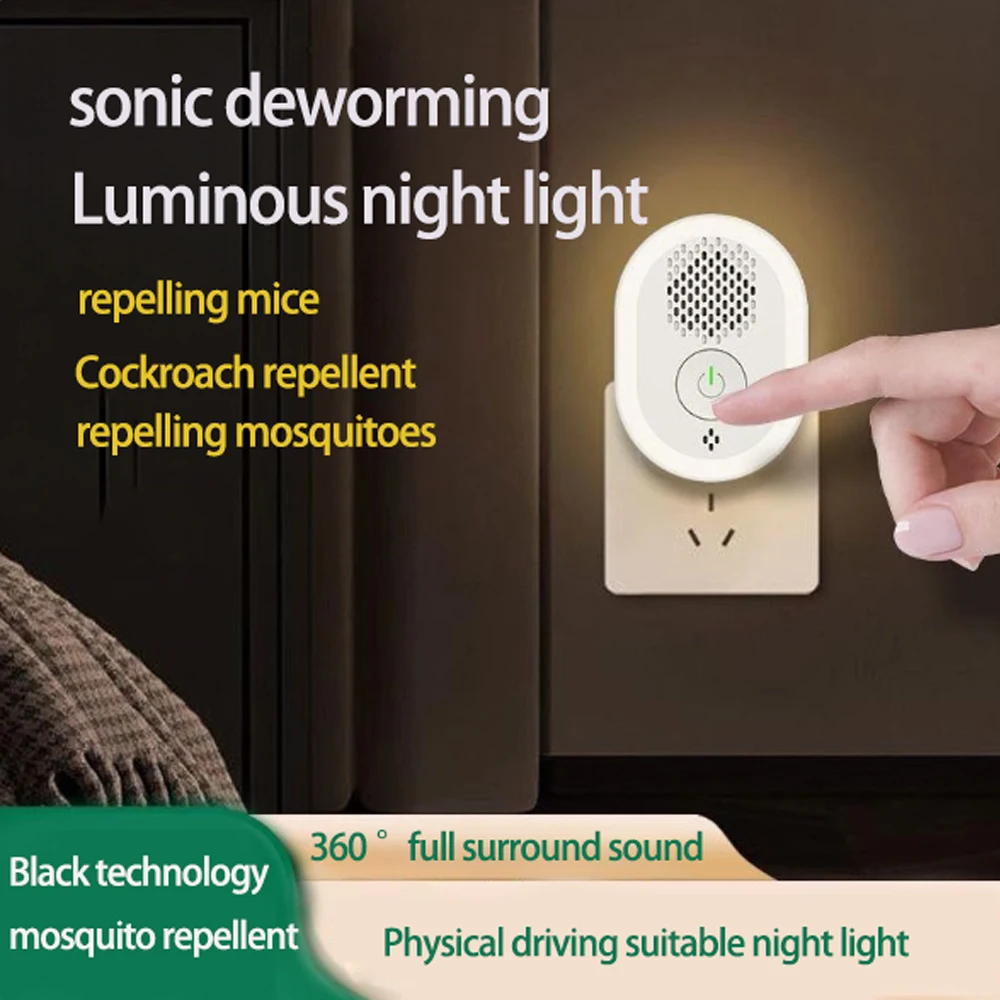 Ultrasonic Pest Repeller Non-Toxic Mouse Repeller 3 mode Electronic Mosquito Repellent Household Pest Control Insect