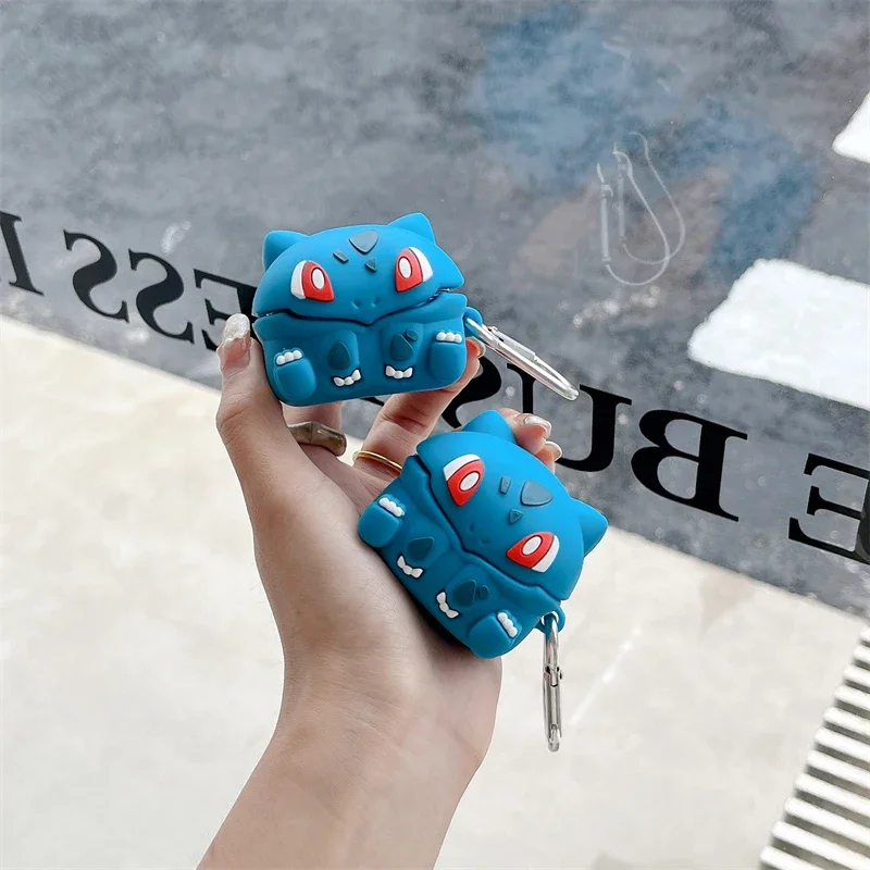 3D Cartoon Pokemaron Bulbasaur Per Samsung Galaxy Buds Pro Buds 2 Buds Live Samsung Auricolari Accessori Cover In Silicone Anti-Goccia