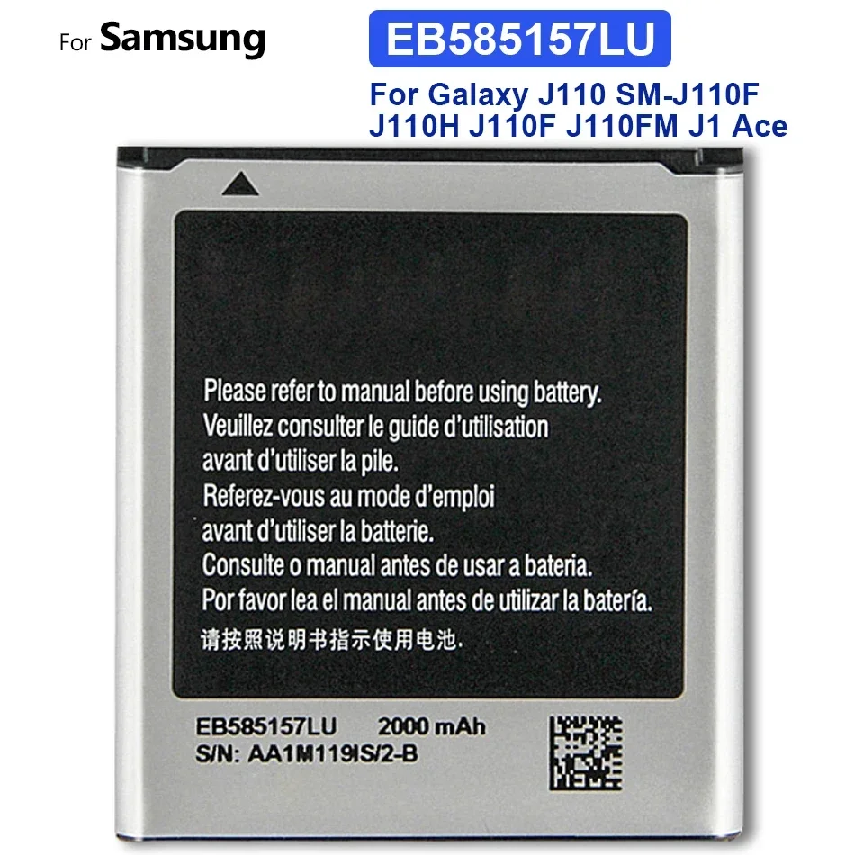 

Аккумулятор EB585157LU для Samsung GALAXY Beam i8530 i8558 i8550 i8552 i869 i437 G3589 Core 2 Core2 G355 G355H Win 2000 мАч