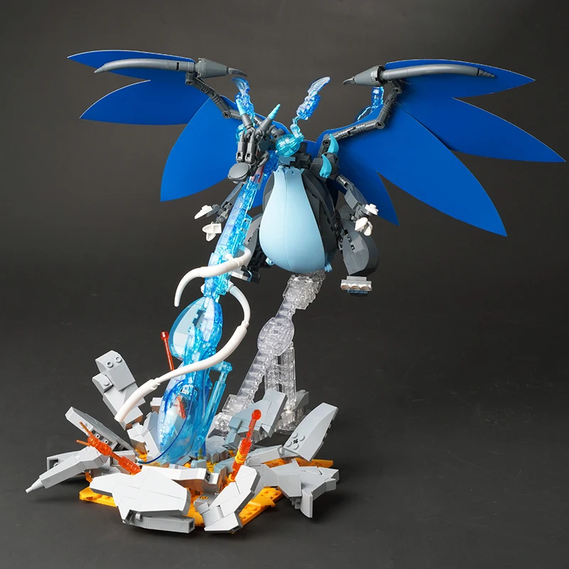 In-stock Pokémon Evolution Battle Blocks Charizard X Greninja Assembled Toy Model Action Figures _ - AliExpress Mobile