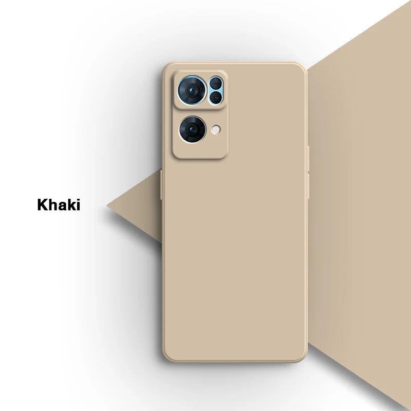 Premium Square Liquid Silicone Phone Case - Soft Back Cover